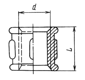 Муфта прямая короткая чертеж